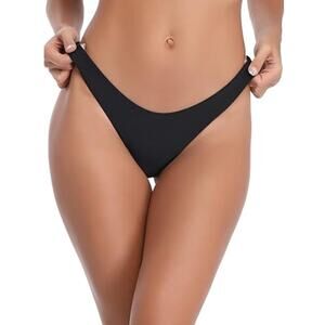 RELLECIGA Women's Cheeky Brazilian Cut Bikini Bottom Size Medium